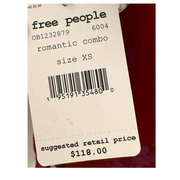 Free People Aries Mini Dress Red Pink Open Back NWT XS Sexy Party Cocktail Flaw - Picture 6 of 14